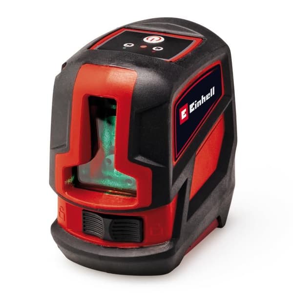 Einhell nivålaser kors TC-LL2G (Max räckvidd 16 m) Levereras med universell klämma och väska Svart, Röd