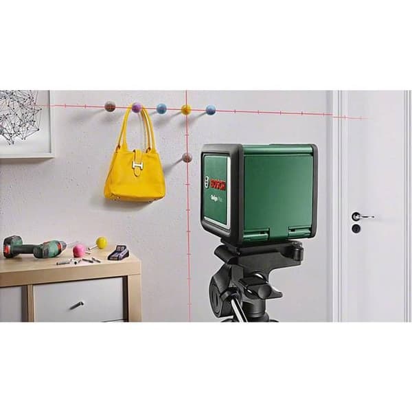 Bosch Cross Lines Laser Quigo Plus med stativ (enkel inriktning ger lika och varierande avstånd tack vare athelas marqua