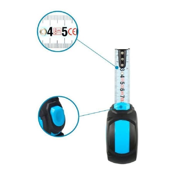 Längd (meter - tejp - bandmätare) Ferrestock - FSKFLHQ8025 - Blå Flexometer