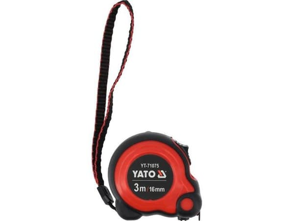 Längd (meter - tejp - måttband) Yato - YT-71075 - RULLANDE MÅTT 3m x 16mm
