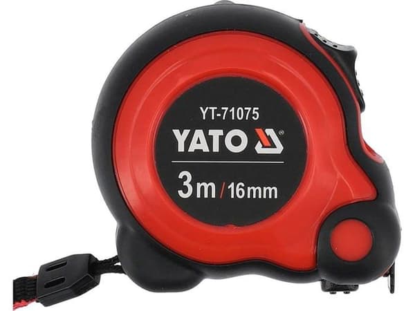 Längd (meter - tejp - måttband) Yato - YT-71075 - RULLANDE MÅTT 3m x 16mm