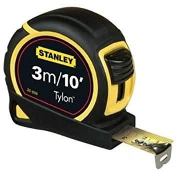 STANLEY måttband - 3M/10 fot fickverktyg - Bältesklämma och elkrok