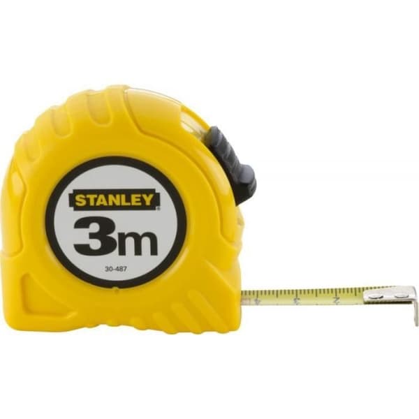 Fickmått - Stanley - 5m - 19mm - Ergonomisk - Plastfodral - Automatisk återgång