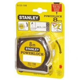 STANLEY måttband - Classic 10m x 25mm - Stöt- och flambeständigt ABS-krommetallhölje