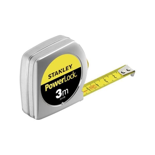 STANLEY måttband - Classic - 3m x 12,7mm - Stöttåligt förkromat metallhölje