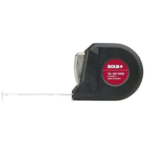 Måttband - Sola - TAL 3 - 3 m - Svart - Stål