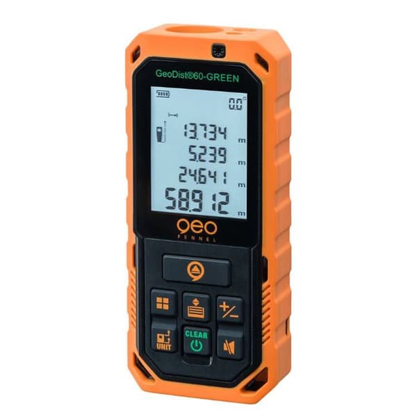 Laseravståndsmätare - GEO FENNEL - GeoDist 60-GREEN - Grönt laser - Räckvidd 60 m - Precision 2 mm