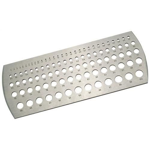 Mätsticka - PREISSER - DIN866-II - 1 meter - Sektion 25x5mm - Färg grå