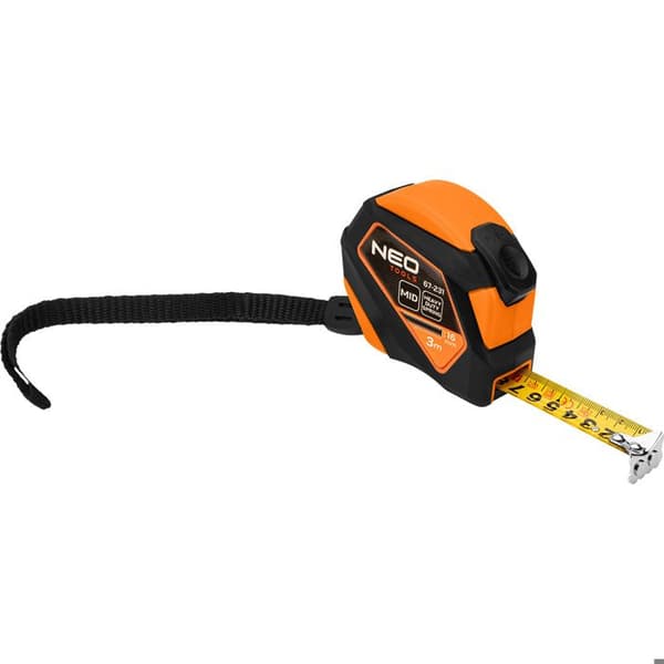 Måttband - NEO TOOLS - 67-231 - Laminatstål - 3 m - Automatisk låsning