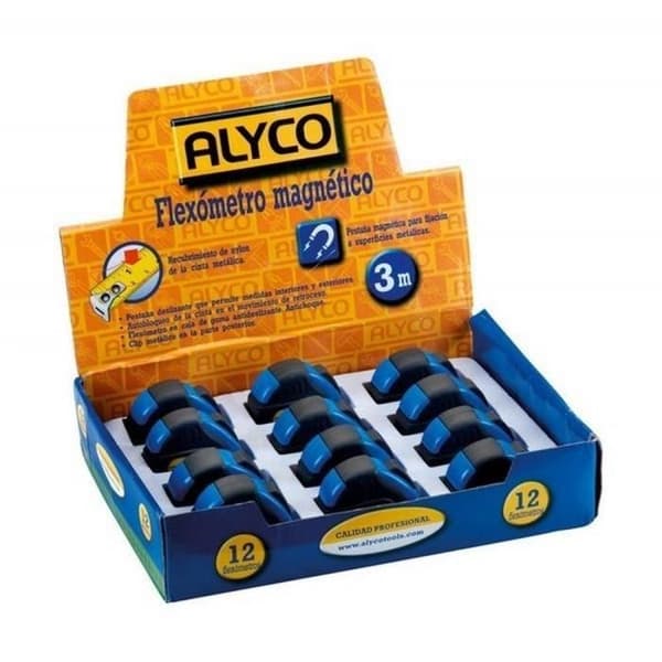Måttband - Alyco - Bi-material flexibel 25mm x 5m - Rostfritt stål - Blå