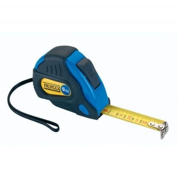 Måttband - Alyco - Bi-material flexibel 25mm x 5m - Rostfritt stål - Blå