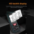 Miniatyrbild 7 av 9: 60m räckvidd 2mm precision laddningsbar multifunktionell digital laseravståndsmätare, stor LCD-skärm, 20 grupper historiskt minne