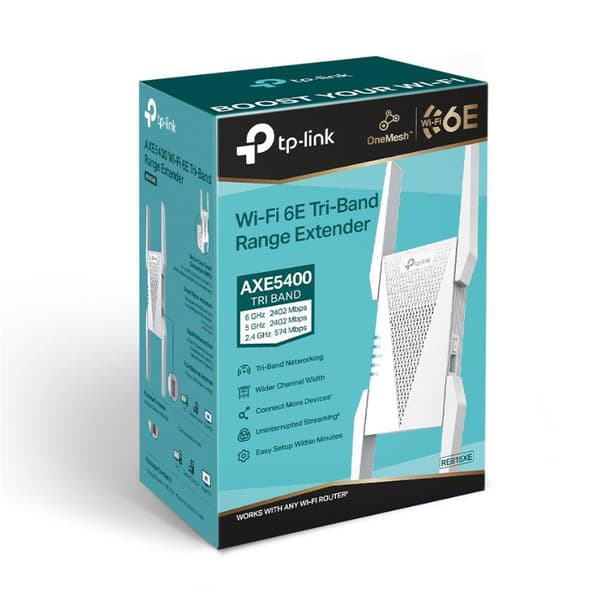 Wi-Fi range extender 6 TP-Link RE815XE tri-band (2.4 GHz / 5 GHz / 6 GHz) external Vit