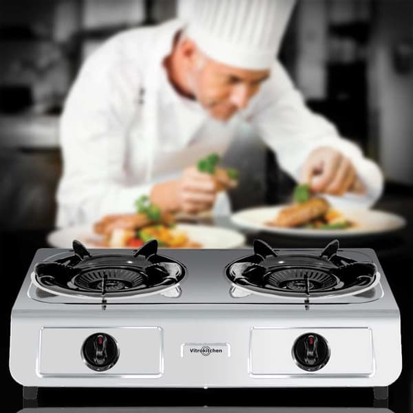 Vitrokitchen Ciclon 260ib Gaskomfur Med Ovn 2 Blus Søvfarvet