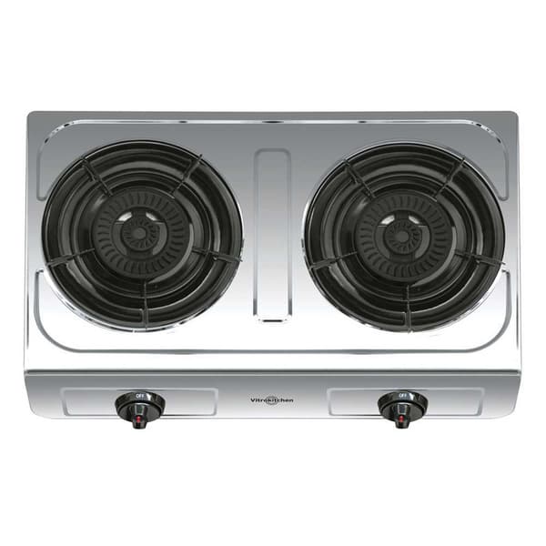 Vitrokitchen Ciclon 260ib Gaskomfur Med Ovn 2 Blus Søvfarvet Rustfrit stål