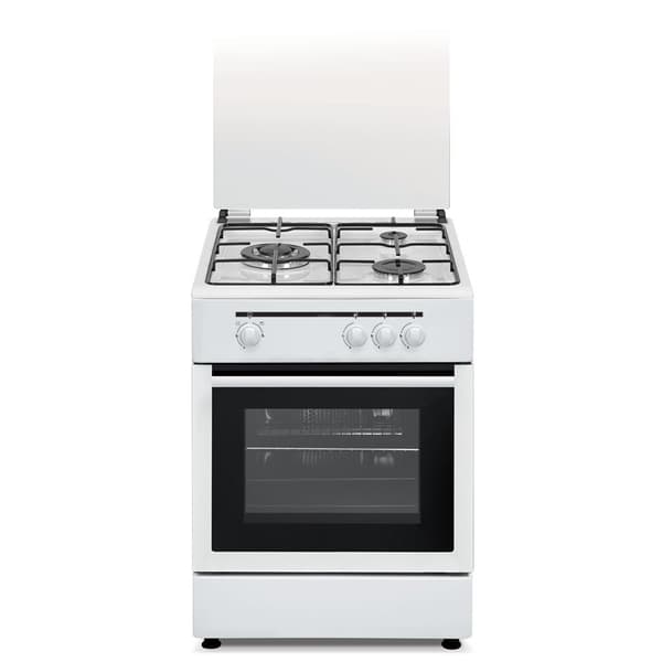 Vitrokitchen Cb5530bb Butangas Komfur Med Ovn 3 Blus Hvid Hvid