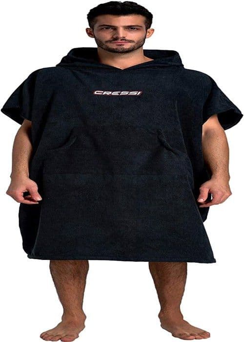 Skjutöverdel - Cressi glidande lycra - XVA914000 - Herrrock Poncho med huva