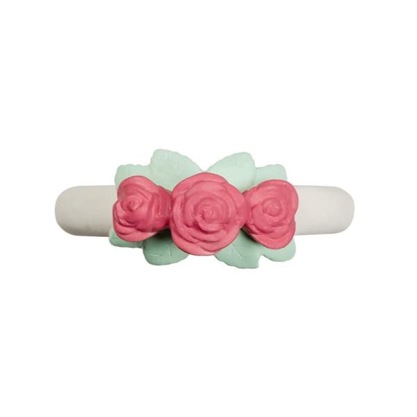 Bitring med rosor av naturgummi - A little lovely company
