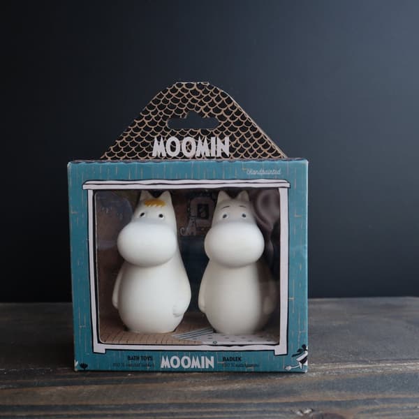 Mumin och Snorkfröken - bad och bitleksaker av naturgummi