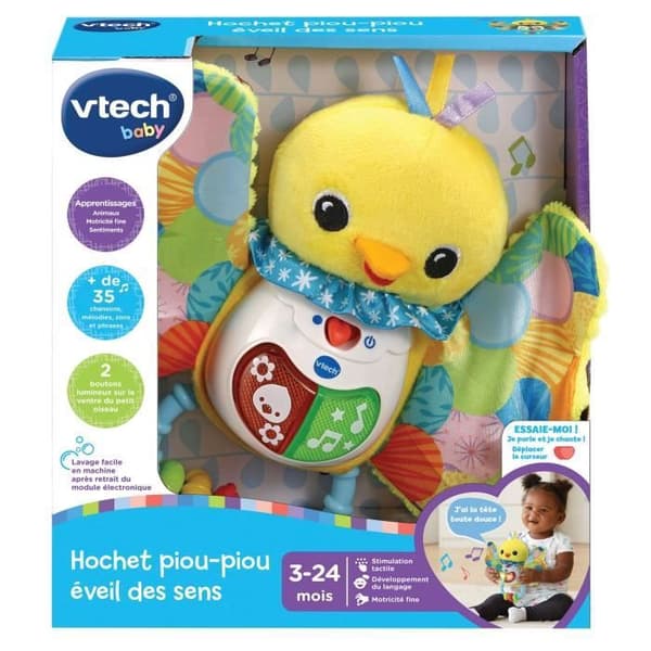 VTECH BABY - Piou-Piou skramlar som väcker sinnena