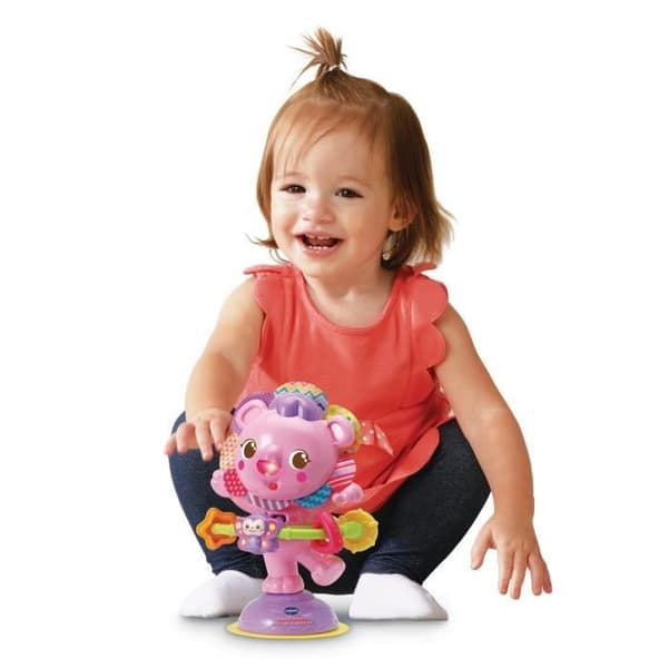 VTECH BABY Activity Toy - Hula-Hoop, Little Lion med sugkopp - Rosa
