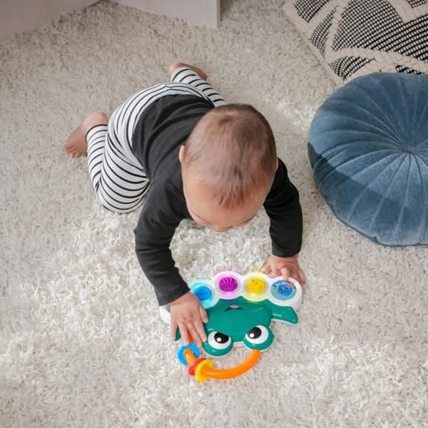 BABY EINSTEIN Ocean Explorers Neptune's Busy Bubbles sensorisk leksak, interaktiva ljus och musik, från 3 månader
