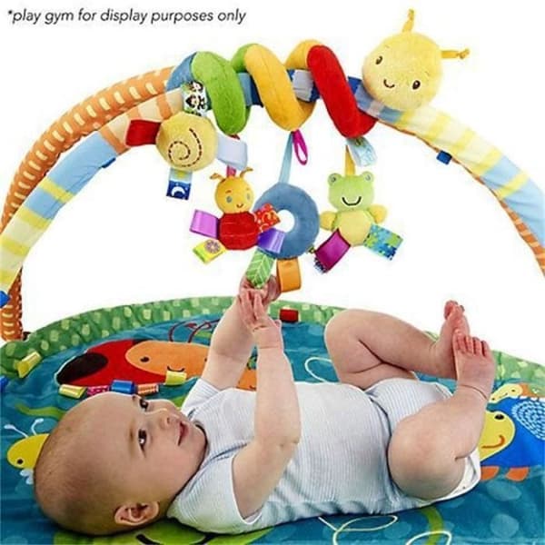 Baby Spiral Activity Hängande leksaker, Barnvagn leksak, Baby Worm Spjälsäng Säng runt
