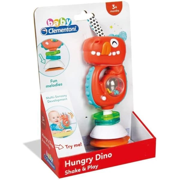 Muziekdino Rattle - CLEMENTONI - Röd - Baby - Plast