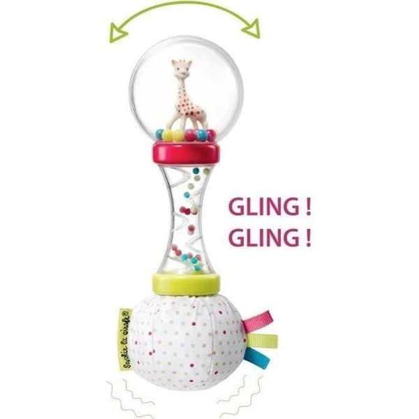 SOPHIE LA GIRAFE Dubbelmaterial Rattle 'Soft Maracas'