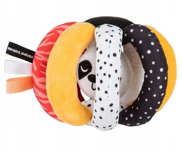Sensorisk boll med rassel och visselpipa från Canpol Babies, BabiesBoo 68/089, 1 styck