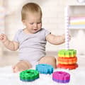 Miniatyrbild 4 av 4: LCC® Stacking 35,6*13,5*13,5cm Barnens upplysningsleksaker Rainbow Rotating Tower
