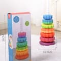 Miniatyrbild 2 av 4: LCC® Stacking 35,6*13,5*13,5cm Barnens upplysningsleksaker Rainbow Rotating Tower
