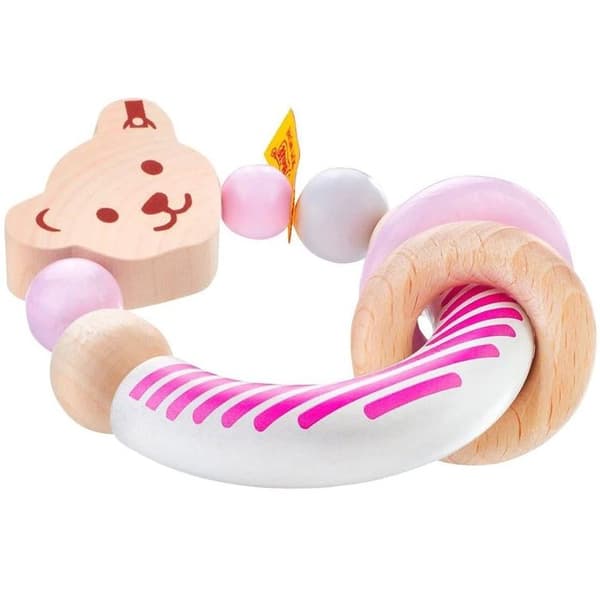 Selecta - Hochet Ours Steiff rosa - SCHMIDT