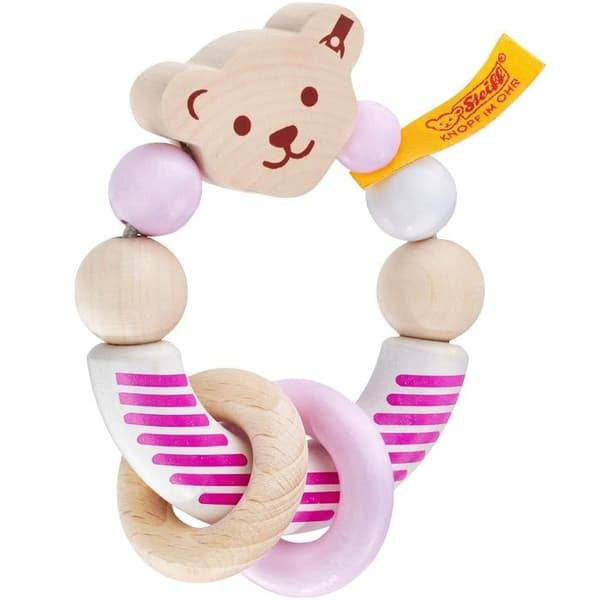 Selecta - Hochet Ours Steiff rosa - SCHMIDT