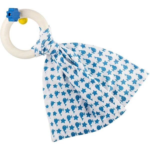 Little Big Things - Hochet Doudou Bib0+ blå - ELEMENTS FOR KIDS GMBH