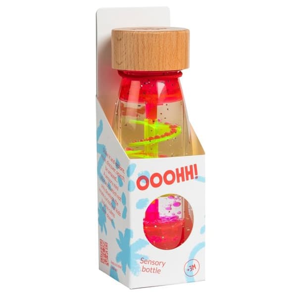 Petit Boum - Sensorisk flaska Move Spirale rosa - COOL KIDS PROJECT