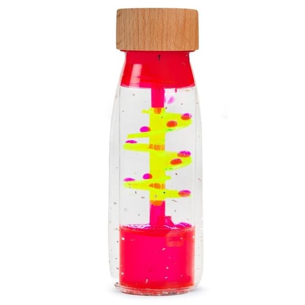 Petit Boum - Sensorisk flaska Move Spirale rosa - COOL KIDS PROJECT