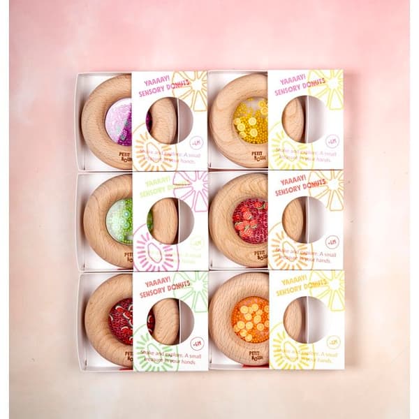 Donut sensorisk i trä Tomat