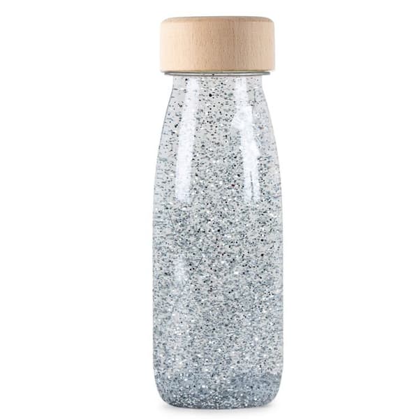 Petit Boum - Flytande sensorisk flaska i silver - COOL KIDS PROJECT