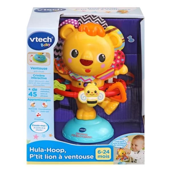 VTECH BABY - Hula-Hoop, Little Lion med sugkopp - Orange