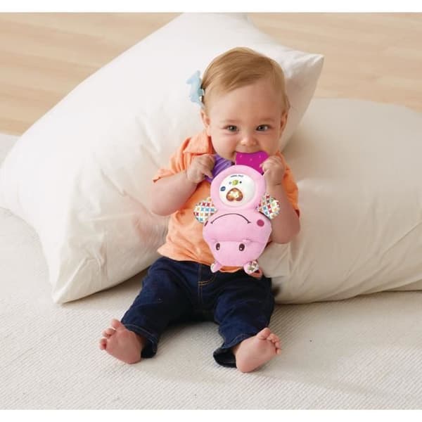 VTECH BABY - Croc'Hippo Rangle - Lyserød Tekstureret Plys