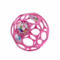 Miniatyrbillede 1 af 4: BRIGHT STARS Oball Easy-Grip Rangle BPA-fri babylegetøj i pink, til nyfødte +