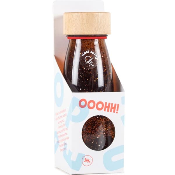 Petit Boum - Sensorisk flaska Float Brun - COOL KIDS PROJECT