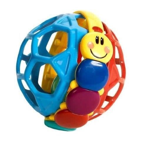 Babyleksak - BABY EINSTEIN - BENDY BALL - Mjuk och flexibel plast - Ljud skallra