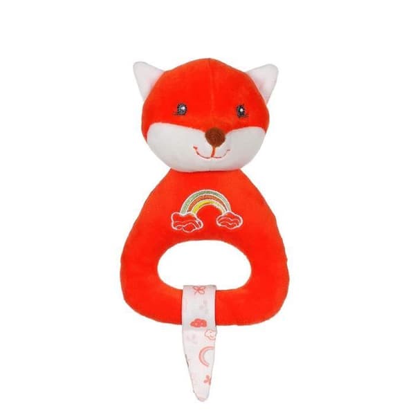 GIPSY fox plysch skallra - Orange - 13 cm - för baby