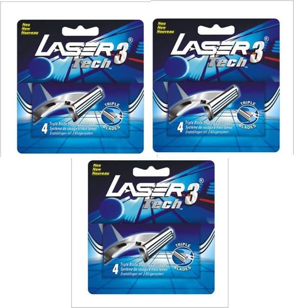 Rakblad 12-packkompatibla med Gillette Sensor 3