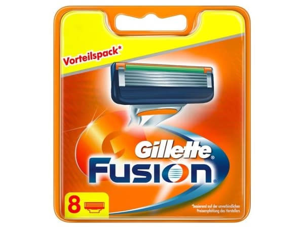Gillette Fusion - Genopfyldelig barberklingepatron - han - 5 klinger (pakke med 8)