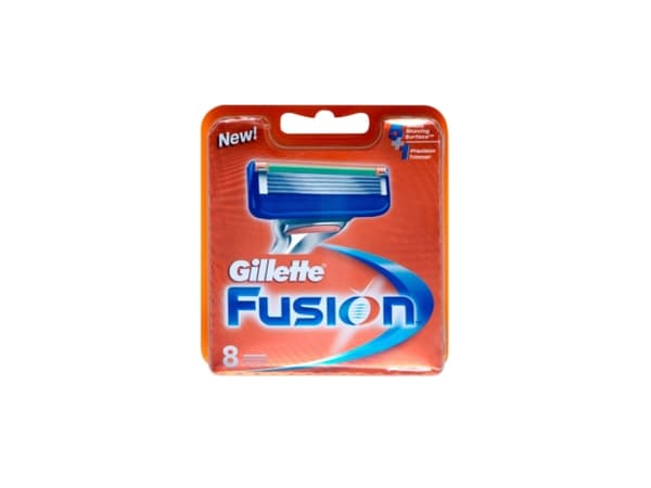 Gillette Fusion - Genopfyldelig barberklingepatron - han - 5 klinger (pakke med 8)