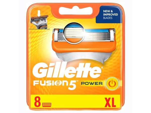 Gillette Fusion Power 5x, Alumiini, Oranssi, Gillette, ProGlide Power Fusion Power