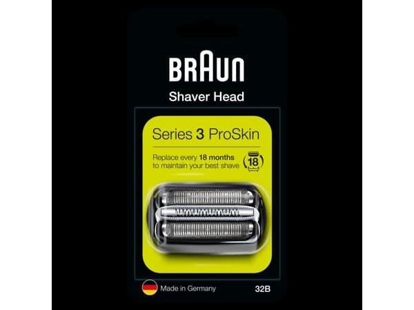 Braun Series 3 81686067, Parranajopää, 1 pää(t), Musta, 18 kuukautta, Saksa, Braun